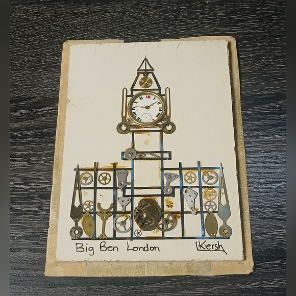 Vintage L. Kersh of London Horological Collage of Big Ben London - Picture 3 of 12